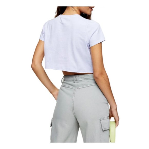 Purple Crop Top Snake T-shirt Multi Size New - Picture 4 of 6